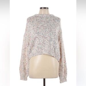 Cupcakes & Cashmere Ivory Speckled Crew Sweater